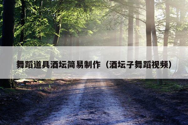 舞蹈道具酒坛简易制作（酒坛子舞蹈视频）