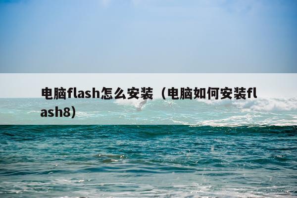 电脑flash怎么安装(电脑如何安装flash8)