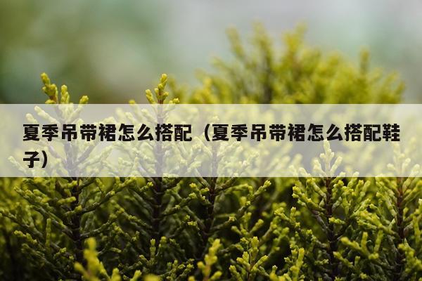 夏季吊带裙怎么搭配（夏季吊带裙怎么搭配鞋子）