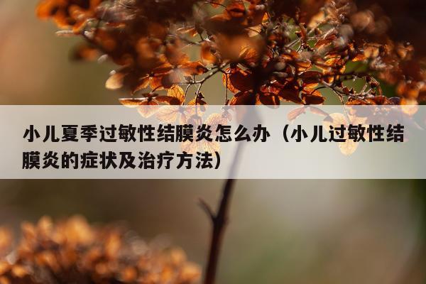 小儿夏季过敏性结膜炎怎么办（小儿过敏性结膜炎的症状及治疗方法）
