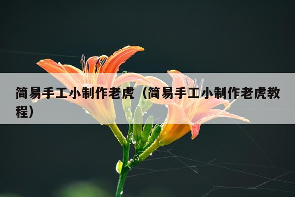 简易手工小制作老虎（简易手工小制作老虎教程）