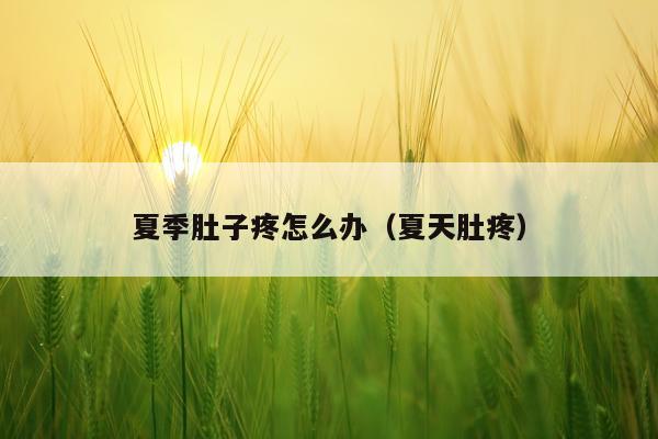 夏季肚子疼怎么办（夏天肚疼）