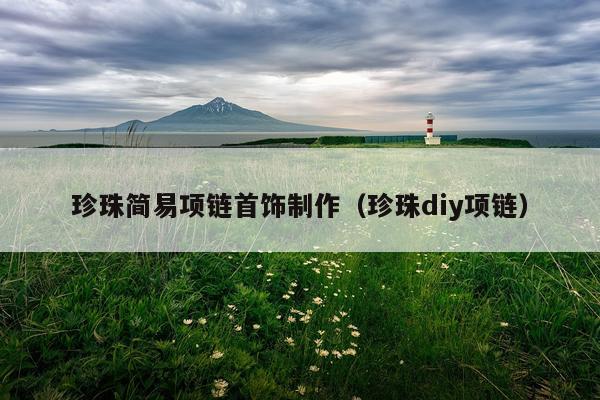 珍珠简易项链首饰制作（珍珠diy项链）
