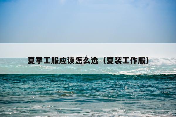 夏季工服应该怎么选（夏装工作服）