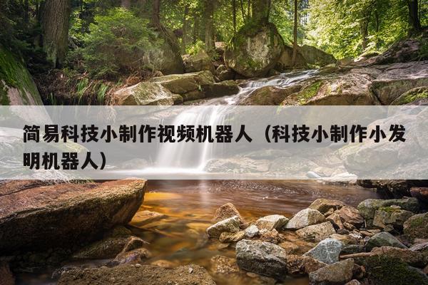 简易科技小制作视频机器人（科技小制作小发明机器人）