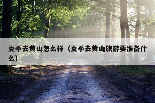 夏季去黄山怎么样（夏季去黄山旅游要准备什么）