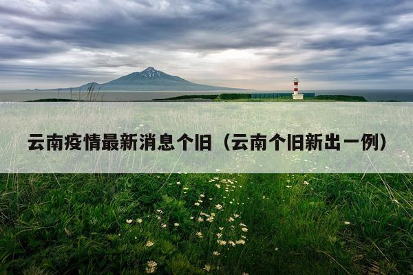 云南疫情最新消息个旧（云南个旧新出一例）