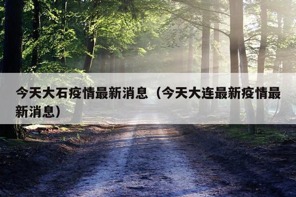 今天大石疫情最新消息（今天大连最新疫情最新消息）