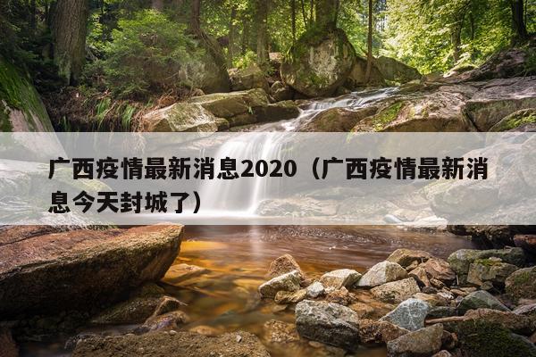 广西疫情最新消息2020（广西疫情最新消息今天封城了）