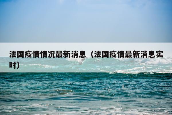 法国疫情情况最新消息（法国疫情最新消息实时）