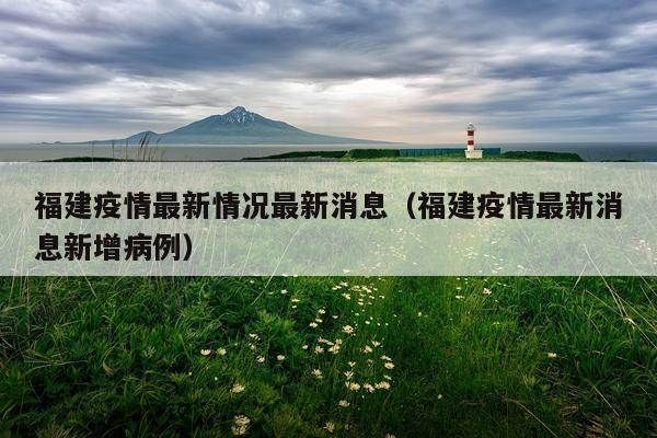 福建疫情最新情况最新消息（福建疫情最新消息新增病例）