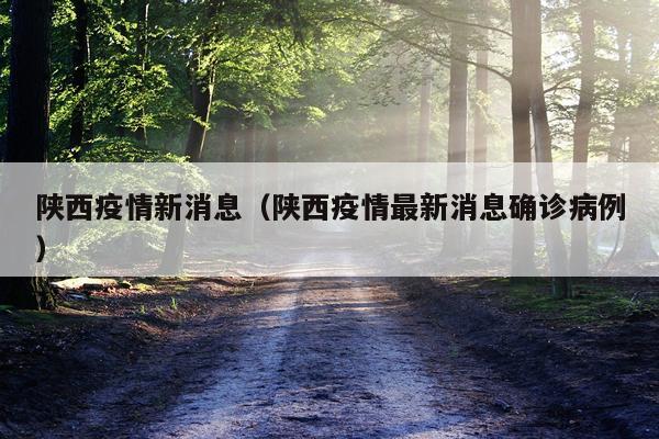 陕西疫情新消息（陕西疫情最新消息确诊病例）