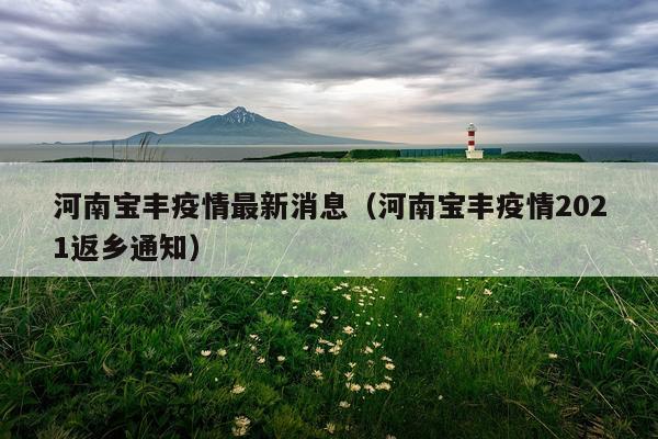 河南宝丰疫情最新消息（河南宝丰疫情2021返乡通知）