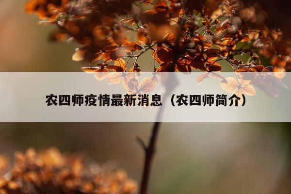 农四师疫情最新消息(农四师简介)
