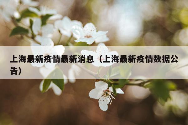 上海最新疫情最新消息(上海最新疫情数据公告)