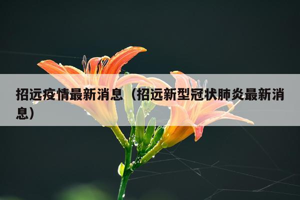 招远疫情最新消息(招远新型冠状肺炎最新消息)