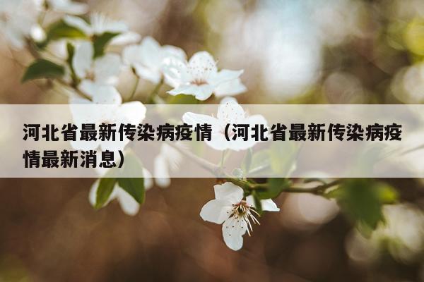 河北省最新传染病疫情(河北省最新传染病疫情最新消息)