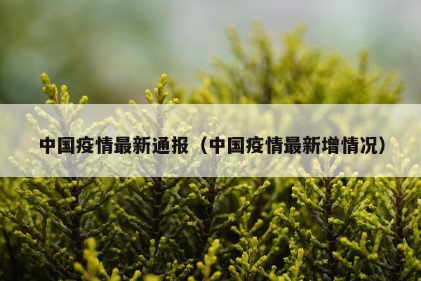 中国疫情最新通报(中国疫情最新增情况)
