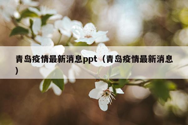青岛疫情最新消息ppt(青岛疫情最新消息)