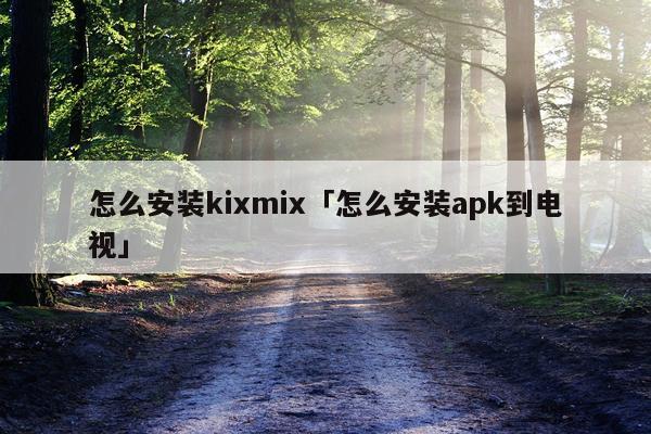 怎么安装kixmix「怎么安装apk到电视」
