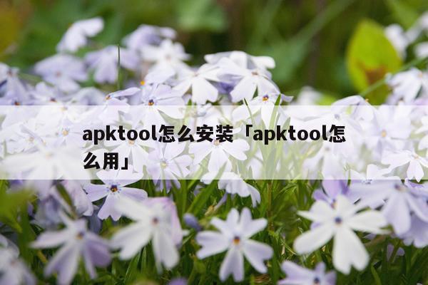 apktool怎么安装「apktool怎么用」