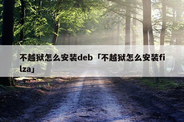 不越狱怎么安装deb「不越狱怎么安装filza」