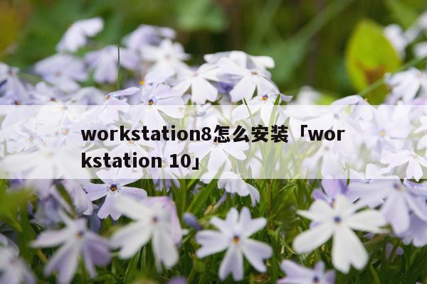 workstation8怎么安装「workstation 10」