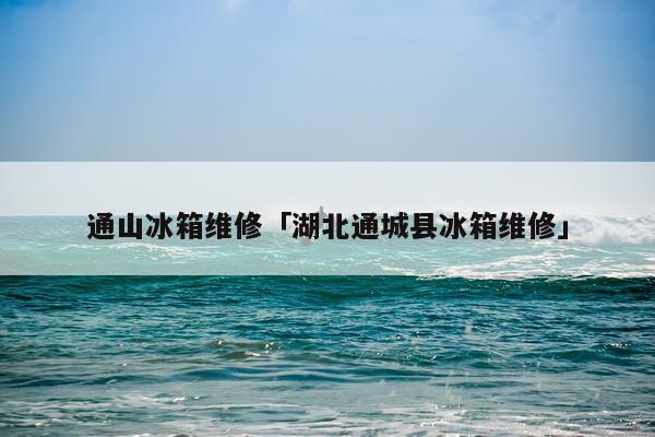 通山冰箱维修「湖北通城县冰箱维修」