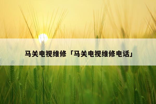 马关电视维修「马关电视维修电话」