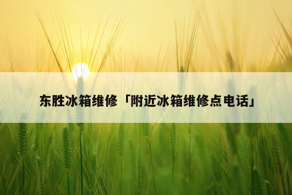 东胜冰箱维修「附近冰箱维修点电话」