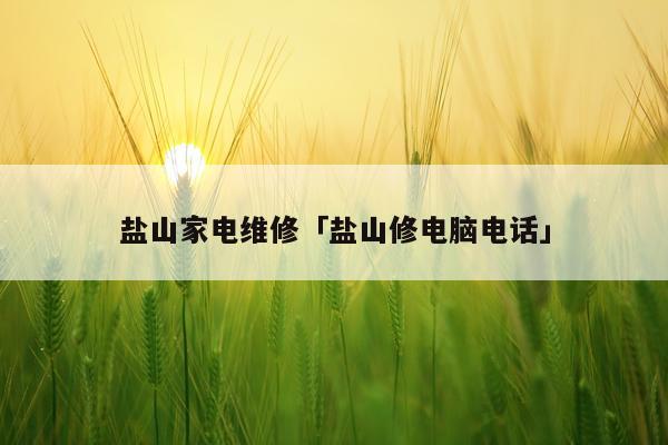 盐山家电维修「盐山修电脑电话」