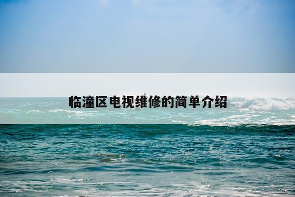 临潼区电视维修的简单介绍