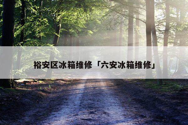 裕安区冰箱维修「六安冰箱维修」