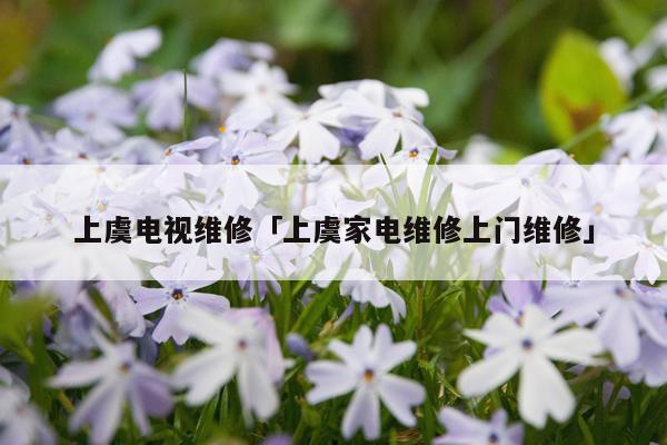 上虞电视维修「上虞家电维修上门维修」