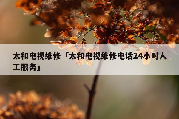 太和电视维修「太和电视维修电话24小时人工服务」