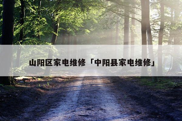 山阳区家电维修「中阳县家电维修」