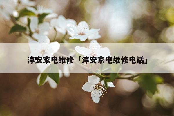 淳安家电维修「淳安家电维修电话」