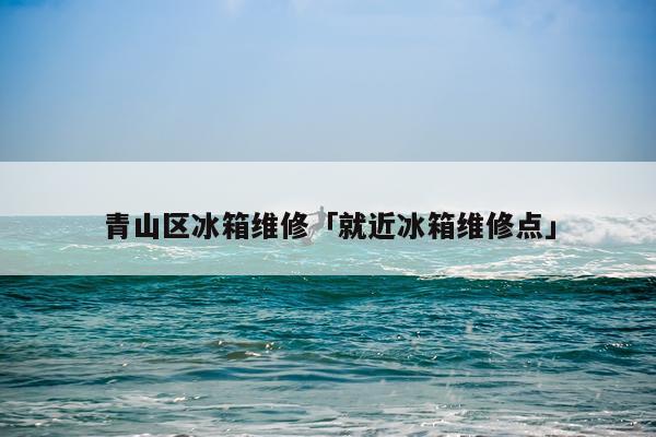 青山区冰箱维修「就近冰箱维修点」