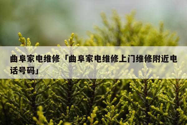 曲阜家电维修「曲阜家电维修上门维修附近电话号码」