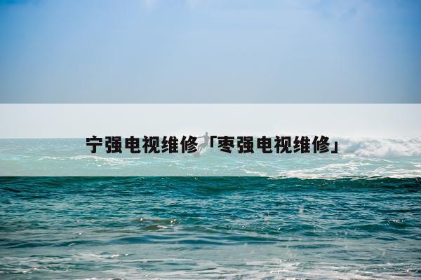 宁强电视维修「枣强电视维修」