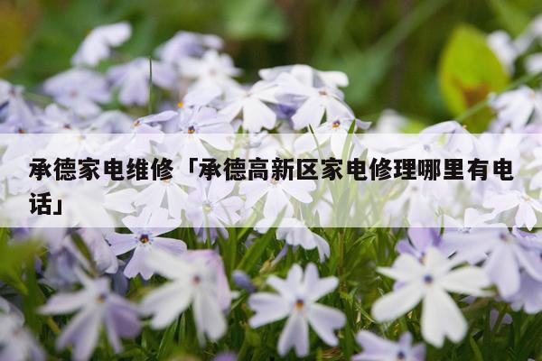 承德家电维修「承德高新区家电修理哪里有电话」