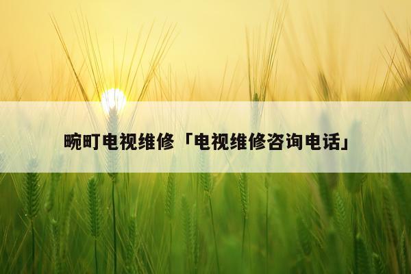 畹町电视维修「电视维修咨询电话」