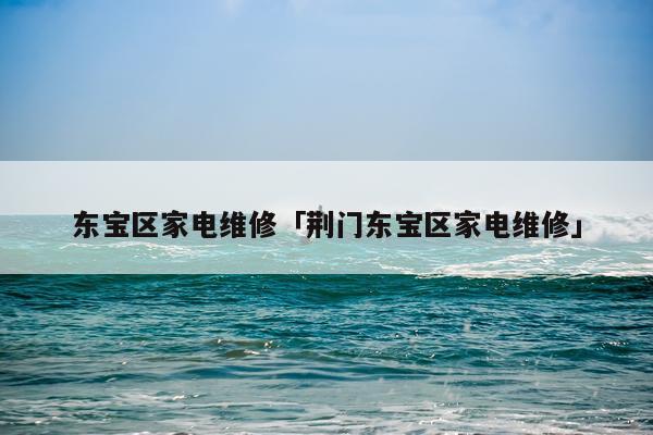 东宝区家电维修「荆门东宝区家电维修」