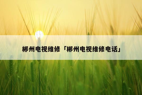 郴州电视维修「郴州电视维修电话」