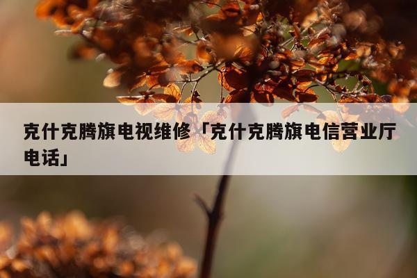 克什克腾旗电视维修「克什克腾旗电信营业厅电话」