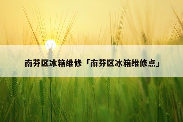 南芬区冰箱维修「南芬区冰箱维修点」