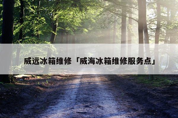 威远冰箱维修「威海冰箱维修服务点」