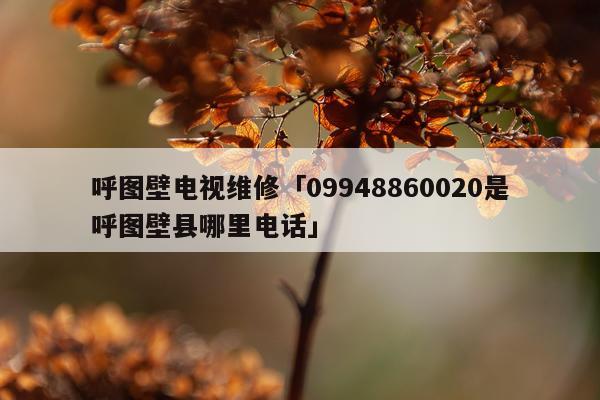 呼图壁电视维修「09948860020是呼图壁县哪里电话」